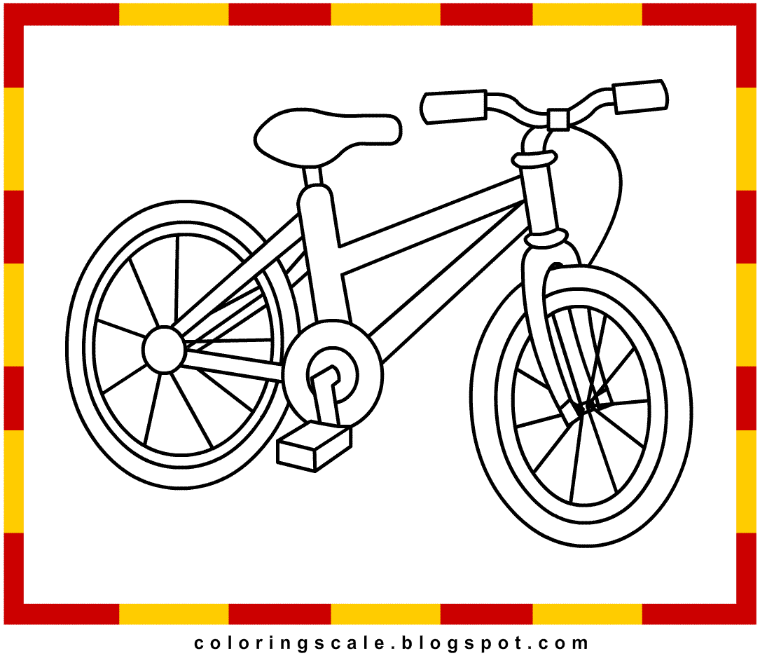 Bike Coloring Pages To Print - Coloring Pages For All Ages