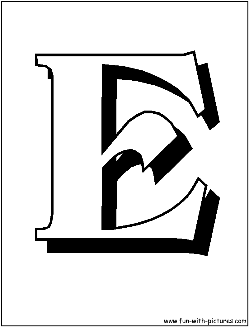 letter e coloring pages | Only Coloring Pages