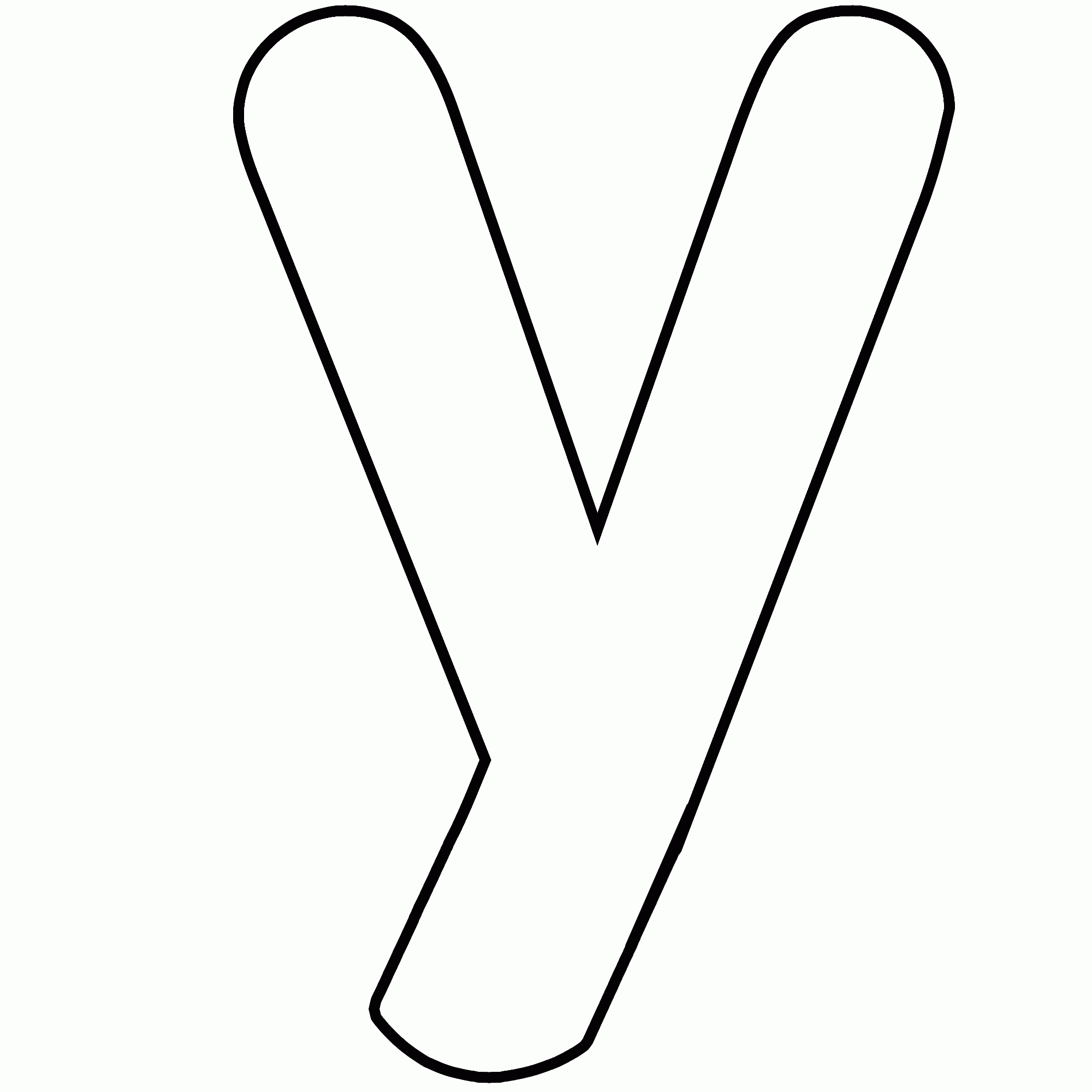 Letter Y Coloring Pages Free Coloring Home