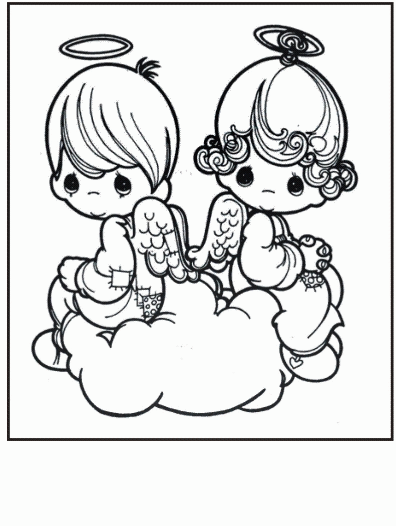 Angel - Coloring Pages for Kids and for Adults