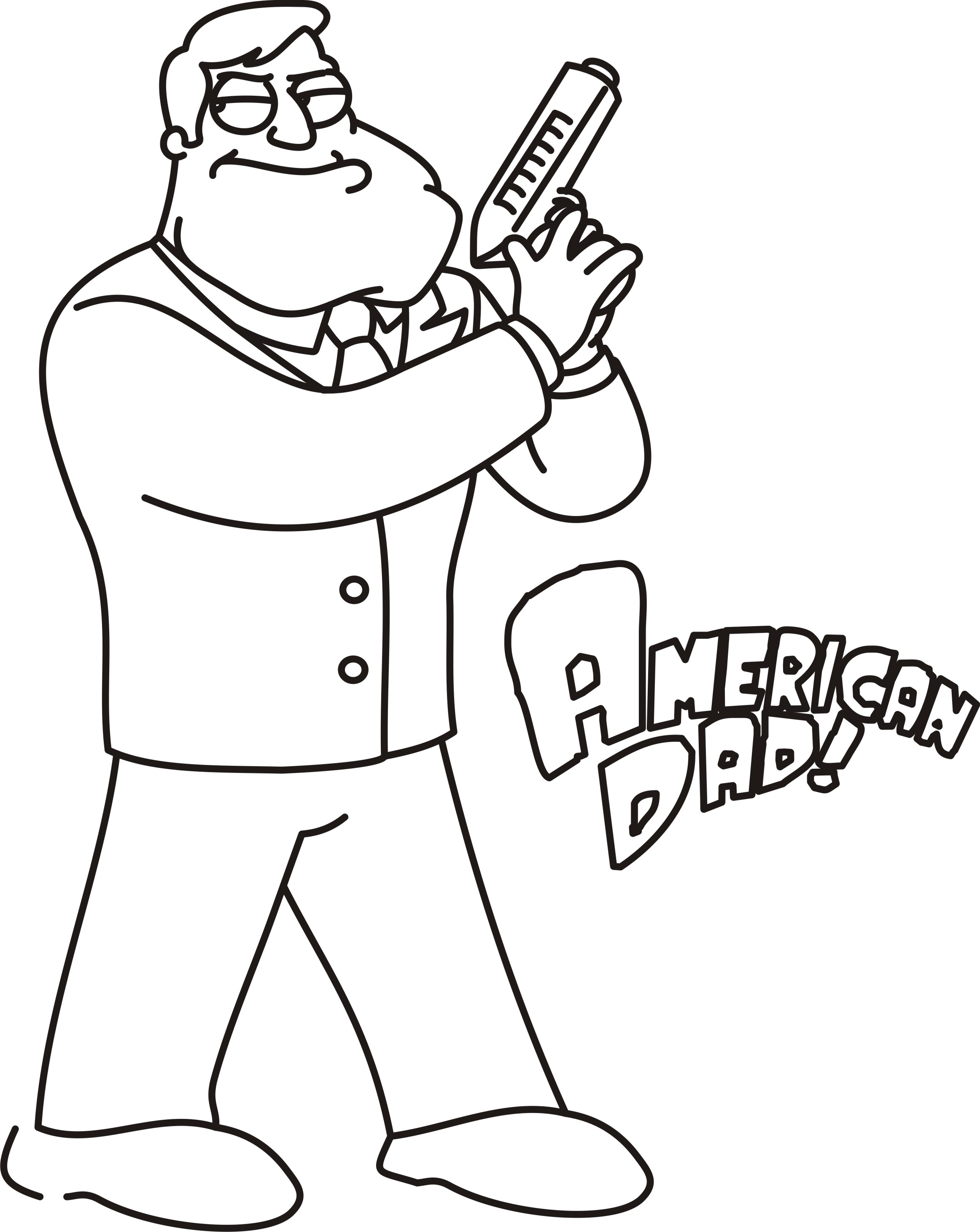 American Dad Coloring Pages Printable Coloring Home