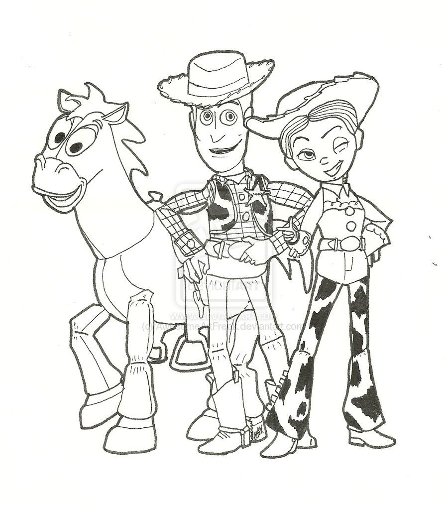 Woody And Buzz Printable Coloring Pages Free Printable Toy Story 3 ...