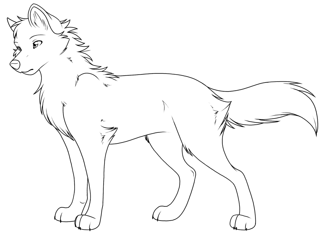 Of Wolves - Coloring Pages for Kids and for Adults