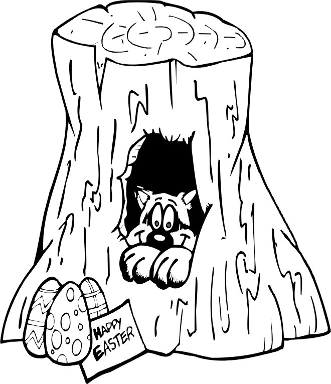 Tree Trunk Coloring Pages