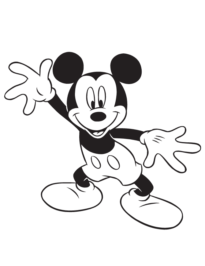 Mickey Mouse Printable Coloring Pages Mickey And Minnie Mouse ...