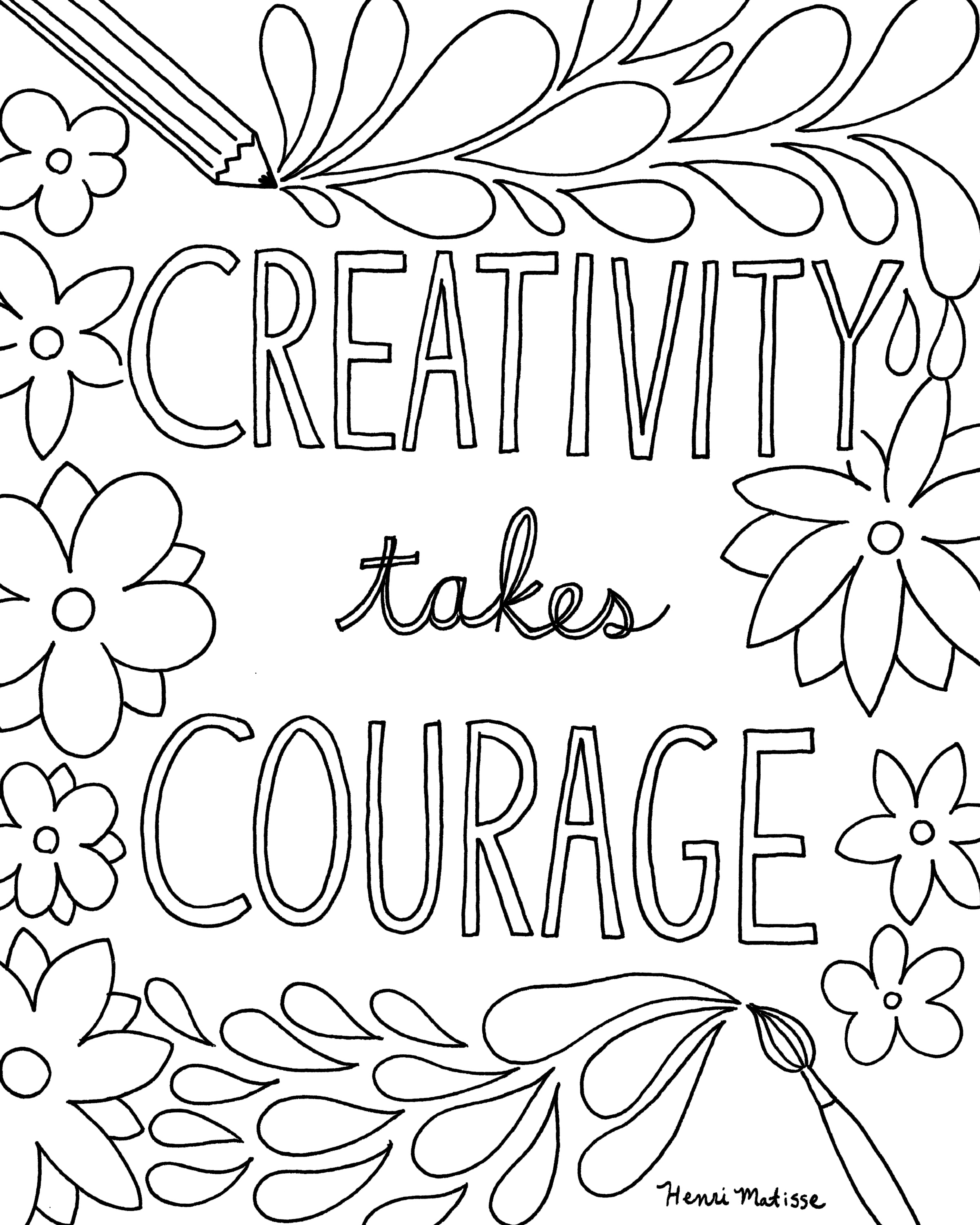 Positive Quotes Coloring Pages Coloring Home