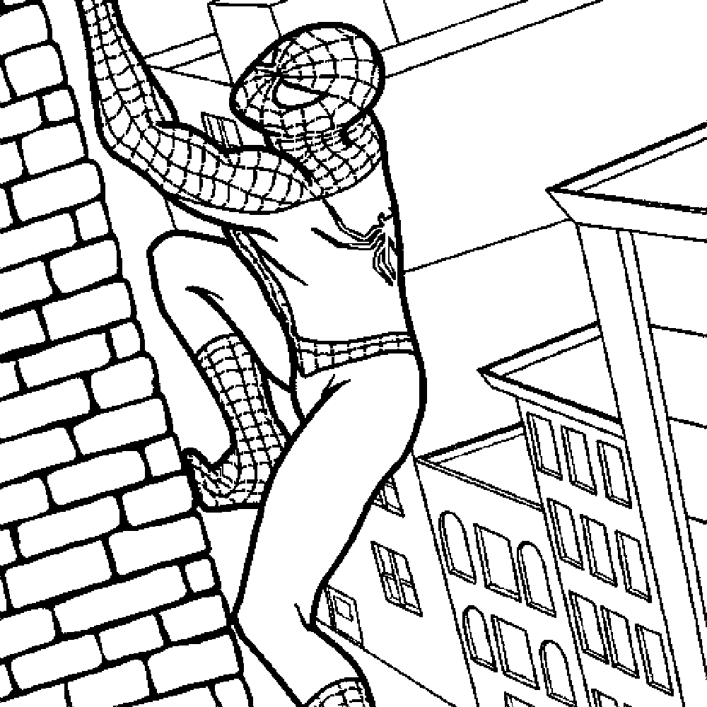Printable Coloring Pages Spiderman - Coloring Home