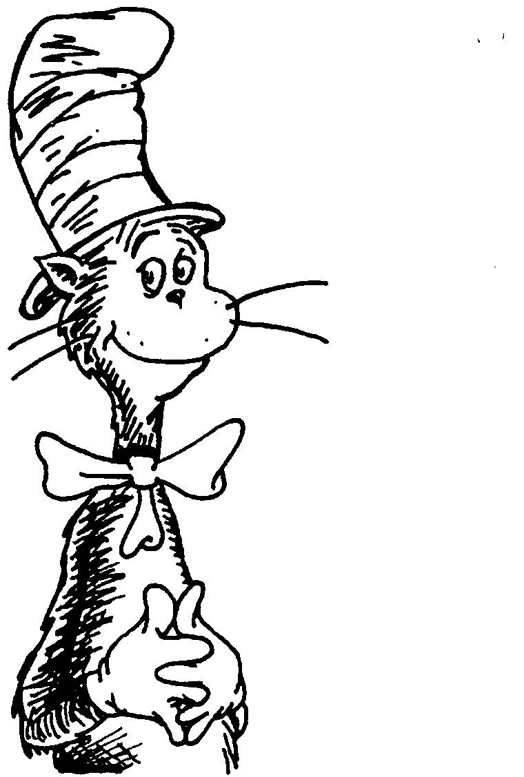 Free Cat In The Hat Coloring Sheets