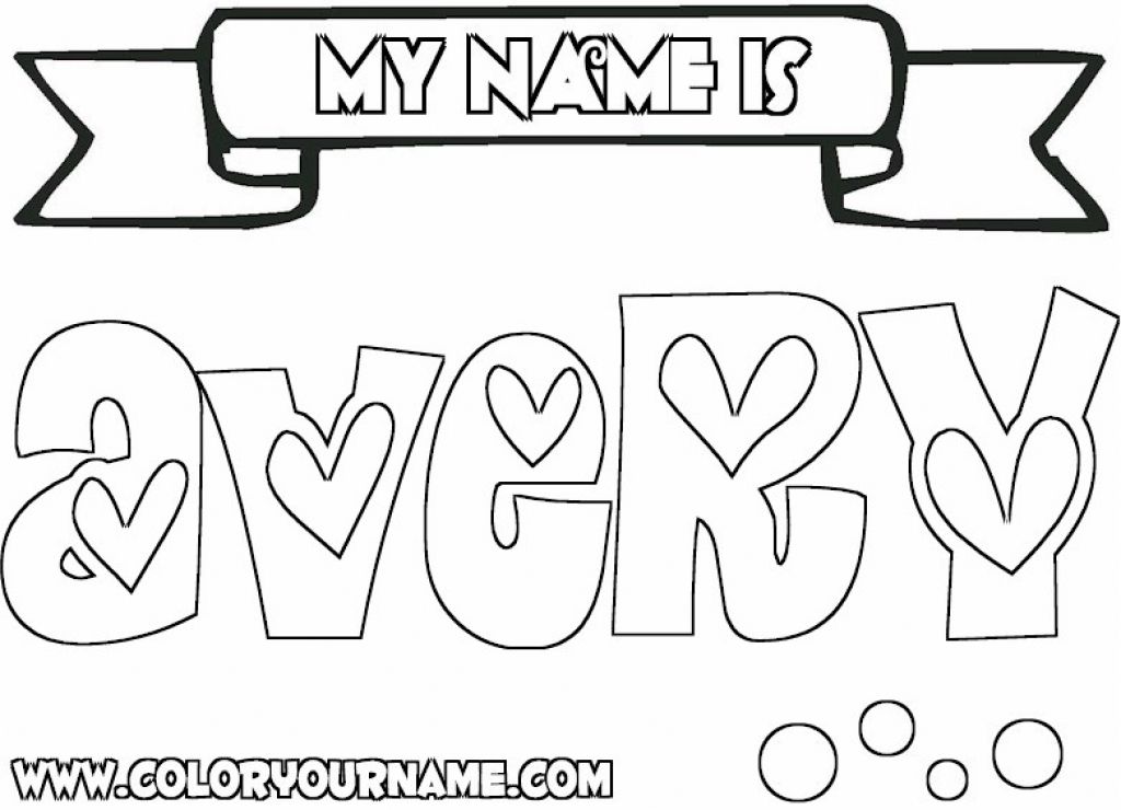 The Amazing and Attractive Make Your Own Name Coloring Pages ...