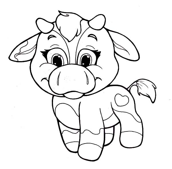 Coloring Pages Of A Cow - Coloring Home