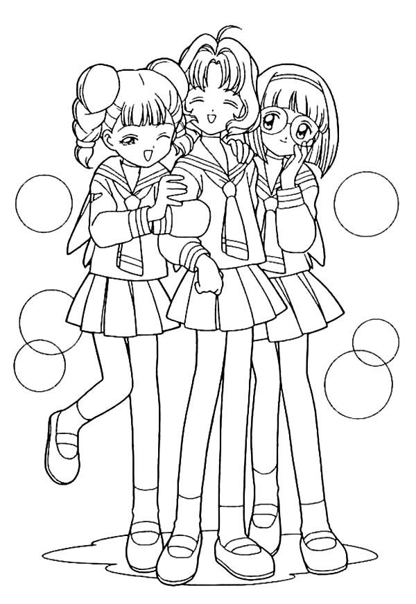 Friends Coloring Page Pages Ages