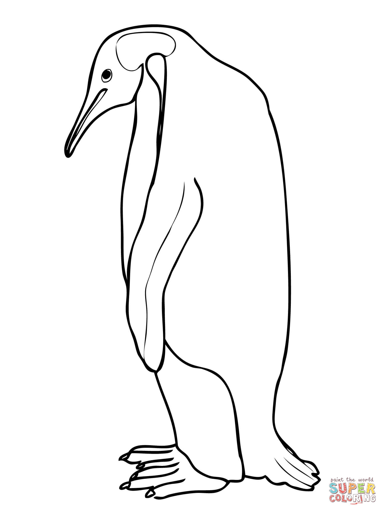 Emperor Penguin Coloring Page | Free Printable Coloring ...