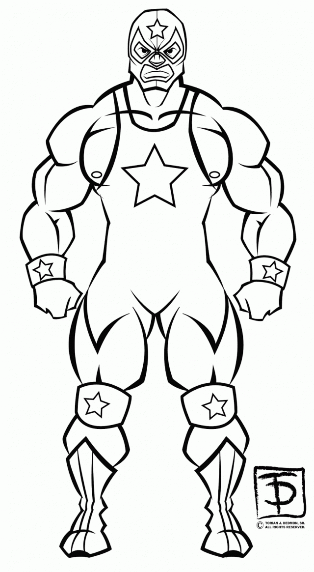 Wwe S - Coloring Pages for Kids and for Adults