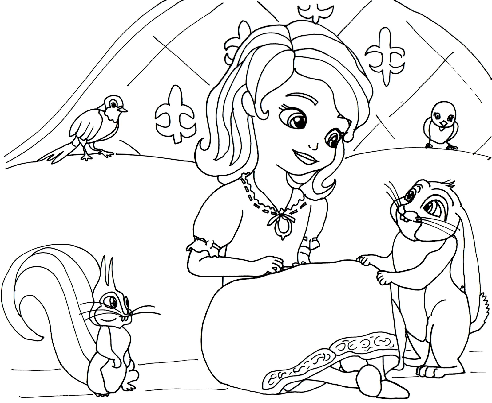Princess Sofia Coloring Pages High Quality Coloring Pages Coloring Home