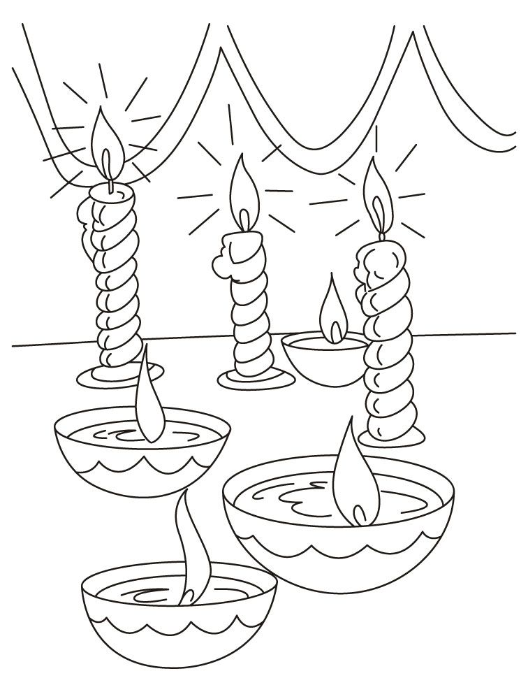 Diwali Coloring Pages (16) - Coloring Kids