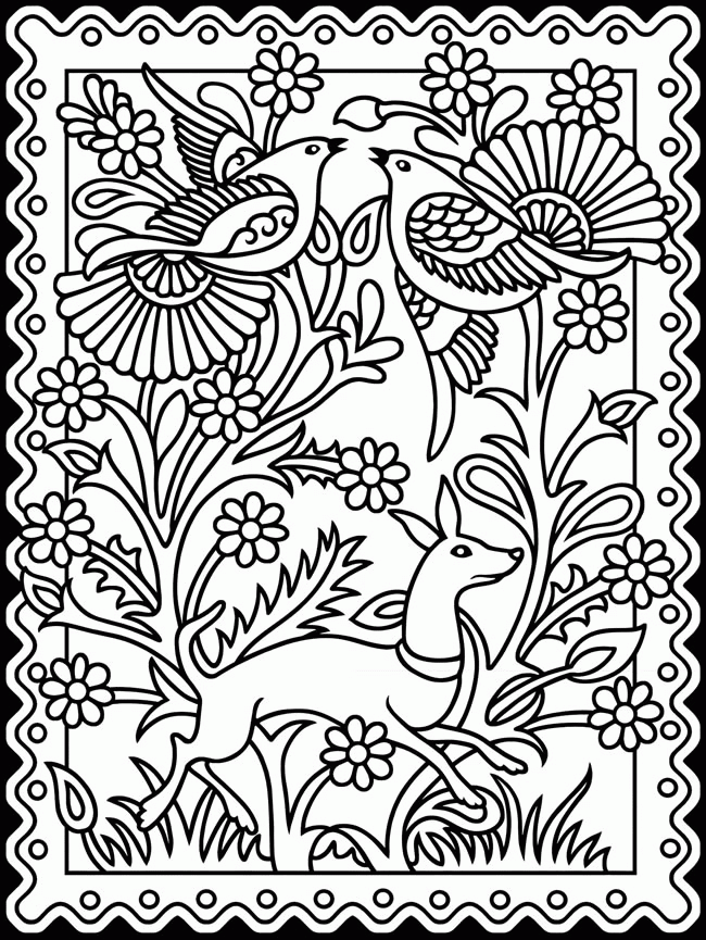 Mexican Folk Art Coloring Pages - Coloring Home