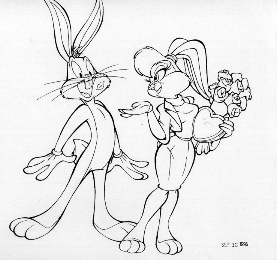 766 Unicorn Lola And Bugs Bunny Coloring Pages for Adult