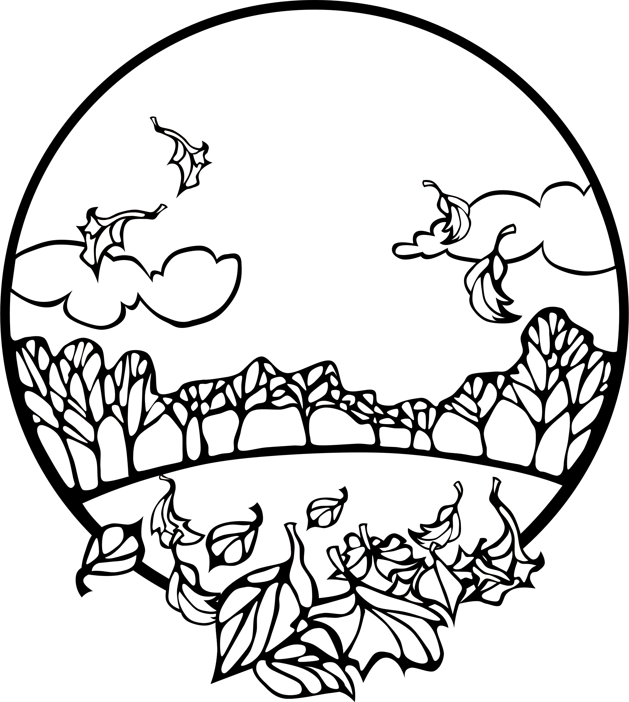 Coloring Pages Of Fall Scenes - Coloring Home