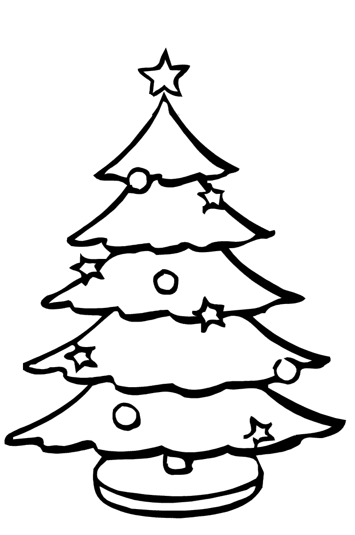 A Christmas Tree Coloring Pages | Christmas Coloring pages of ...
