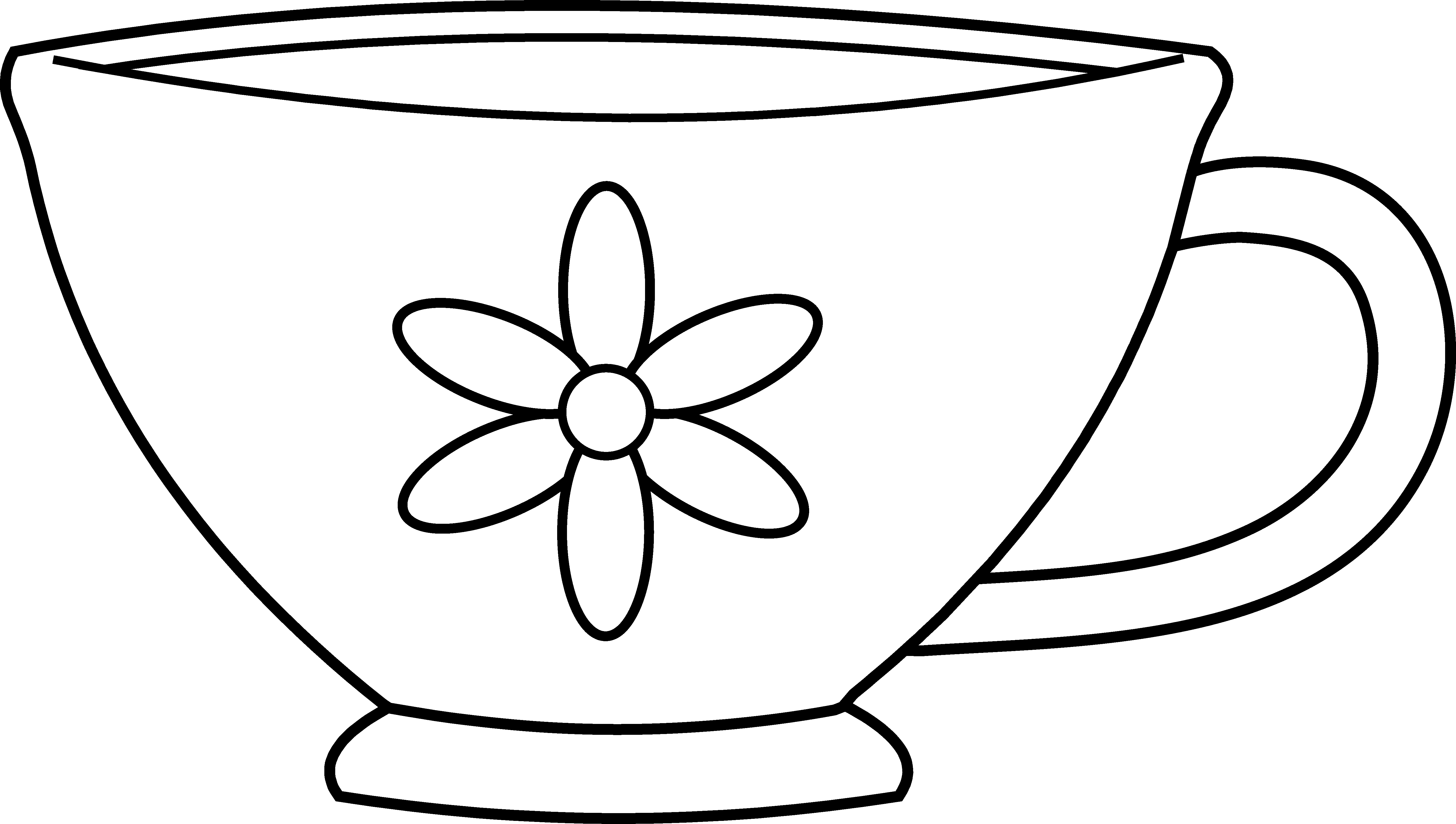 Teacup Coloring Pages Printable - High Quality Coloring Pages