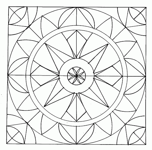 Stained Glass For Kids - Coloring Pages for Kids and for Adults
