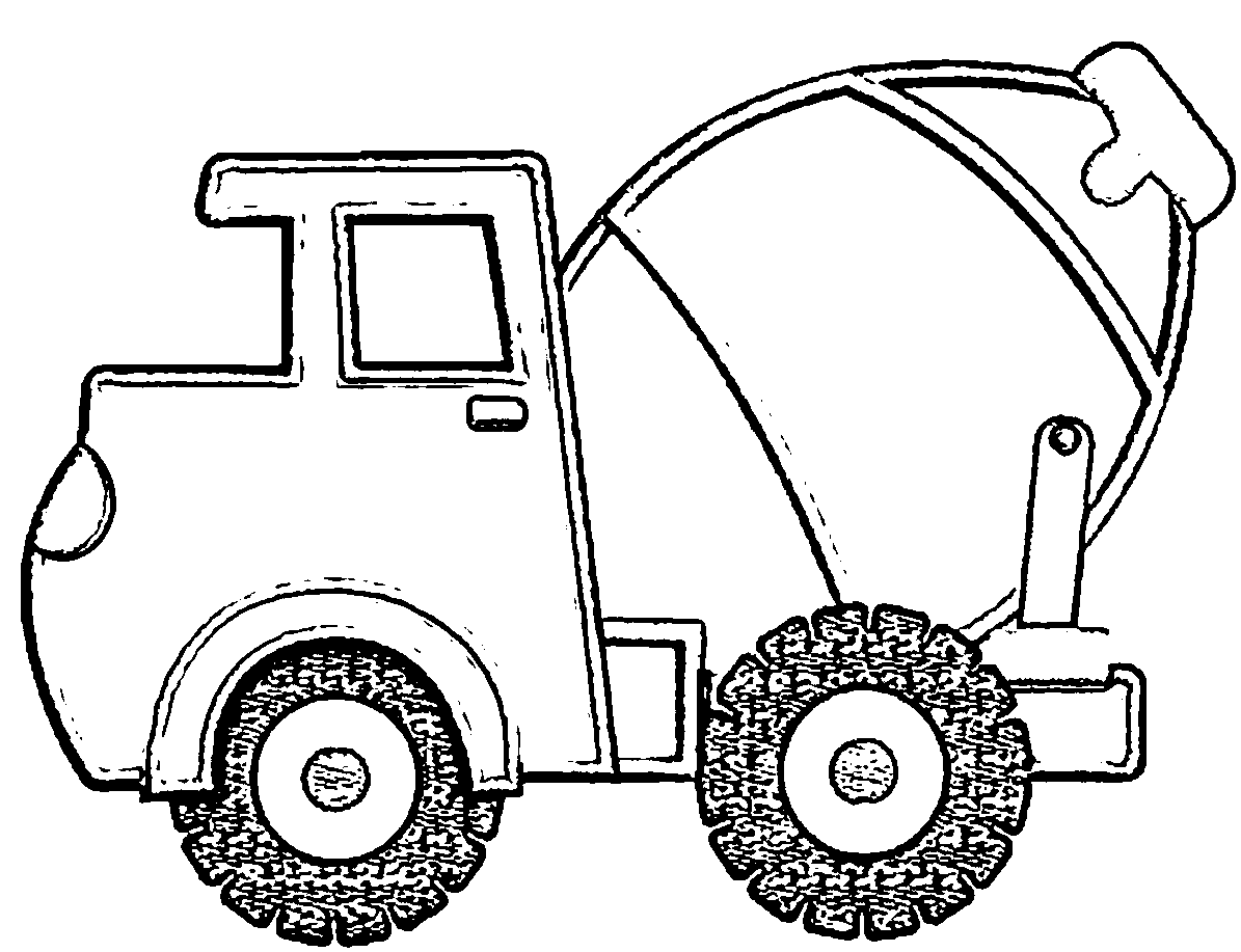 Cement Truck We Coloring Page 16 | Wecoloringpage