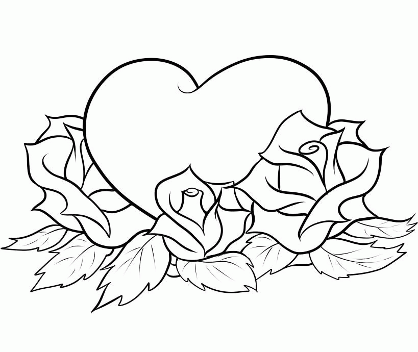 Free Hearts Coloring Sheets - Pipevine.co