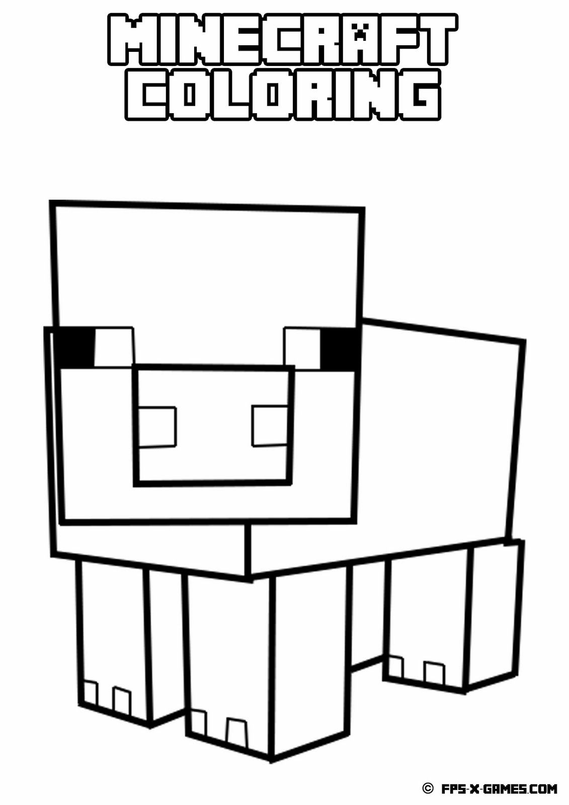 13 Pics of Minecraft Pig Printable Coloring Pages - Minecraft Pig ...