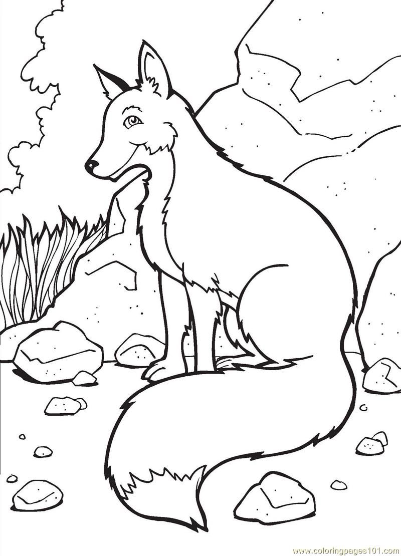 Coloring Page - Fox animals coloring pages 6 | Coloring pages ...