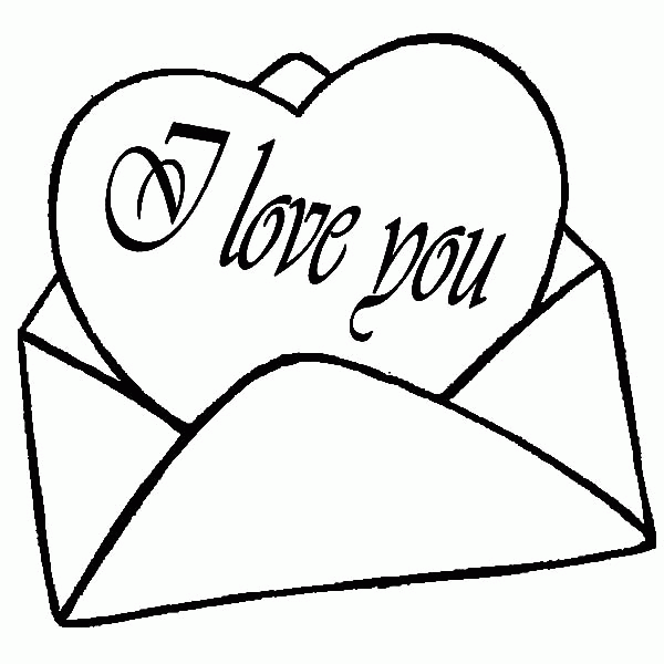 Coloring Pages That Say I Love You Coloring Home