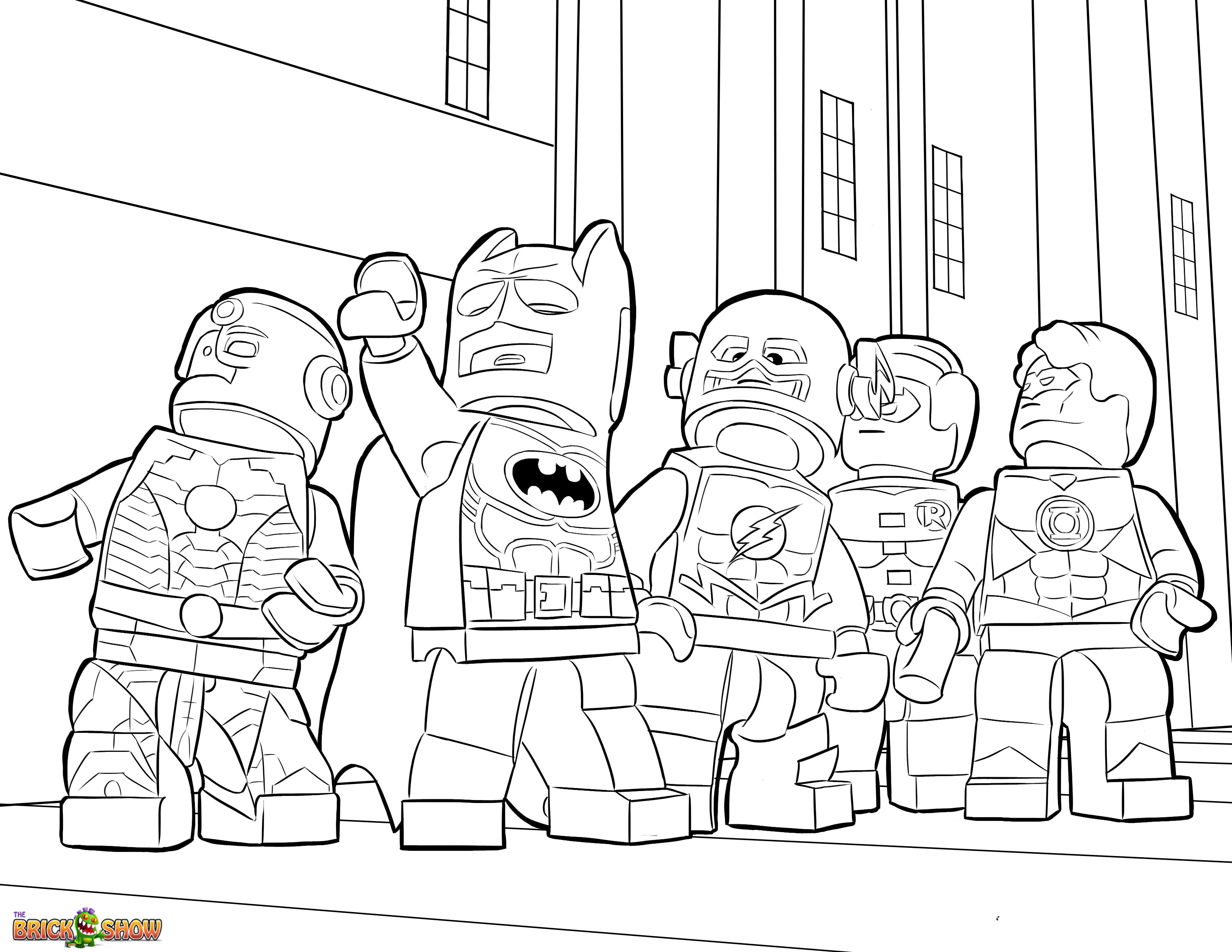 Lego superman coloring pages to and print for free