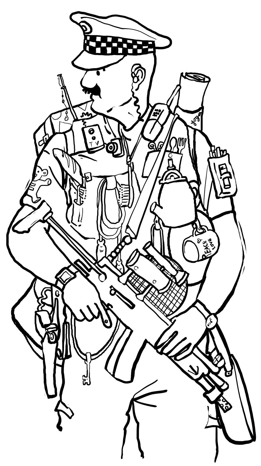 Free Kids Police Officer Coloring Pages - Coloring Home