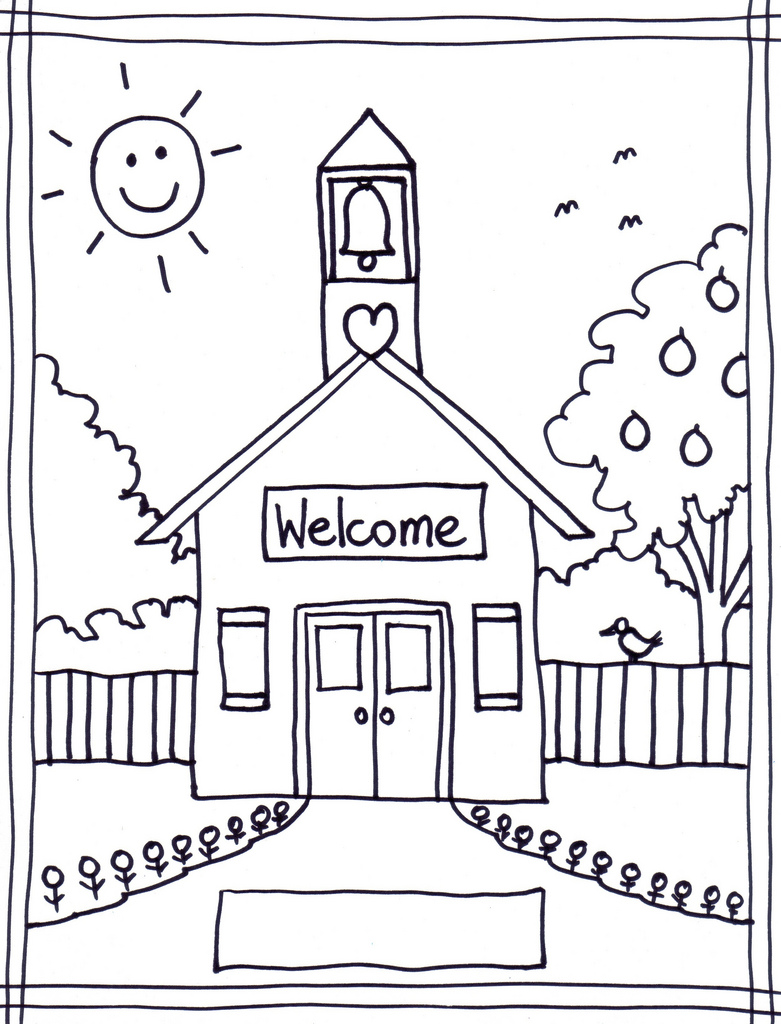 school-house-coloring-page-coloring-home