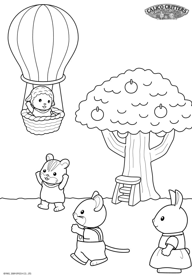 calico critters coloring pages printable - photo #13