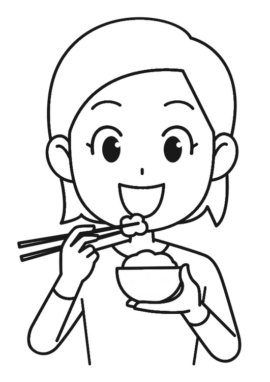 Coloring Page rice - free printable coloring pages