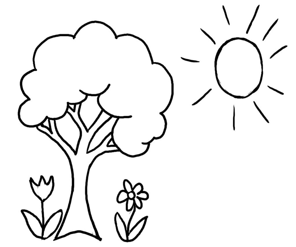 Coloring Pages: Coloring Trees Tree Coloring Pages For ...