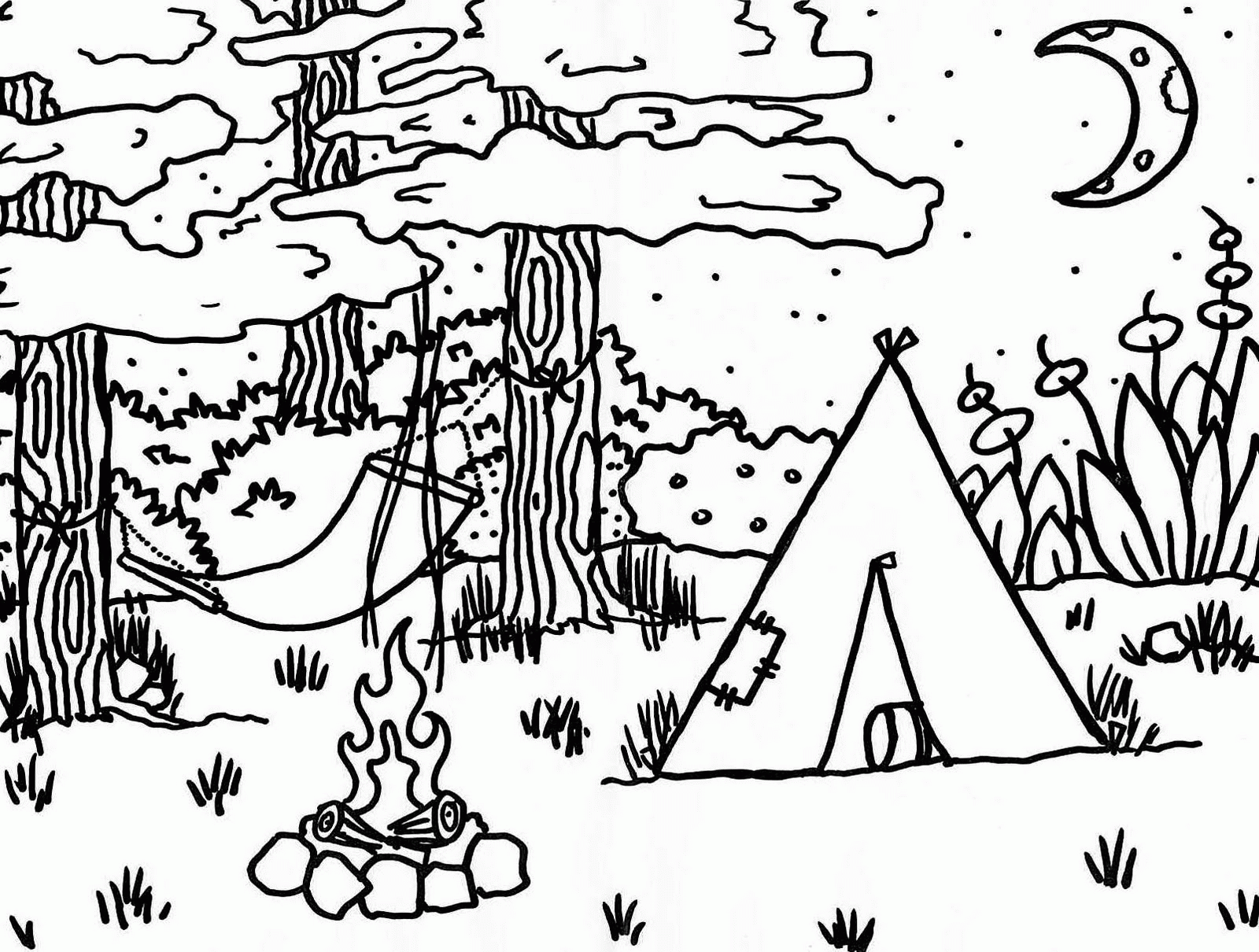 Essay Astounding Camping Colouring Pages Kids Inspirations Pinten ...