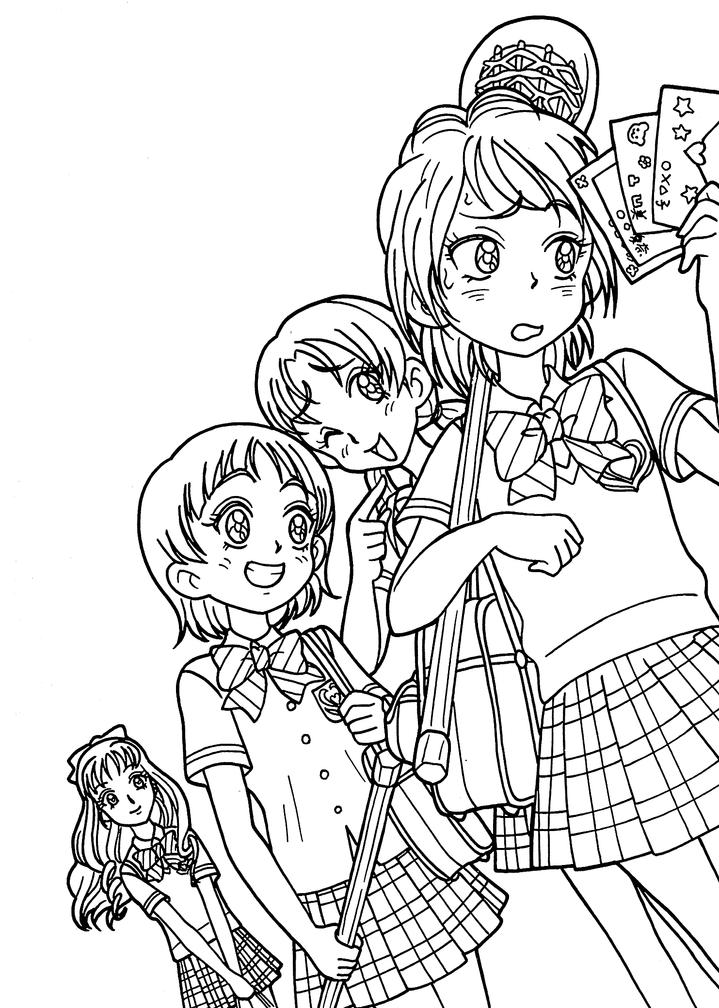 Anime Baby Girl Coloring Pages - Coloring Pages For All Ages - Coloring