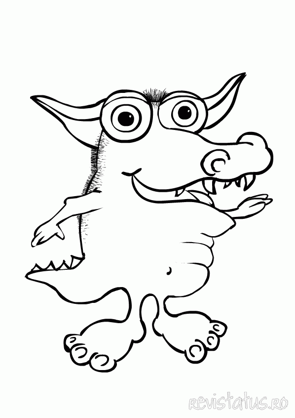 Level Printable Cute Bob The Monster Coloring Pages Monsters Vs ...