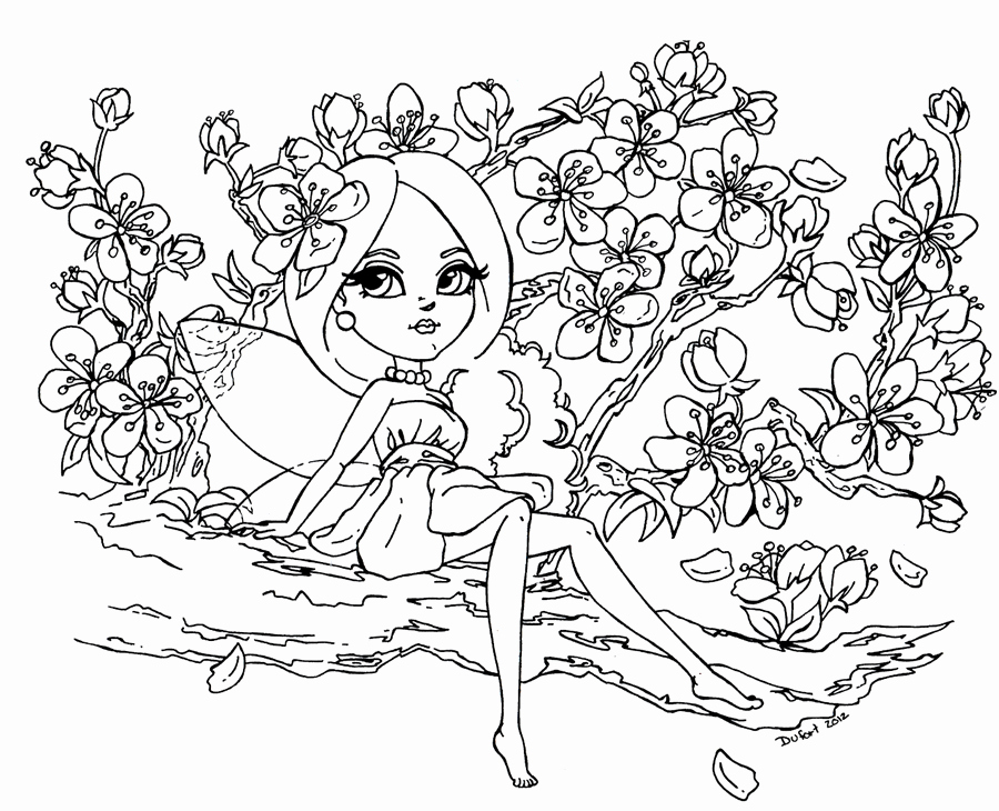 Cherry Blossom Coloring Page New Cherry Blossom Tree ...