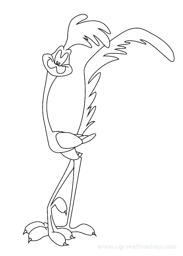 Road Runner Coloring Page Pages Collection Of Baby Tunes ...