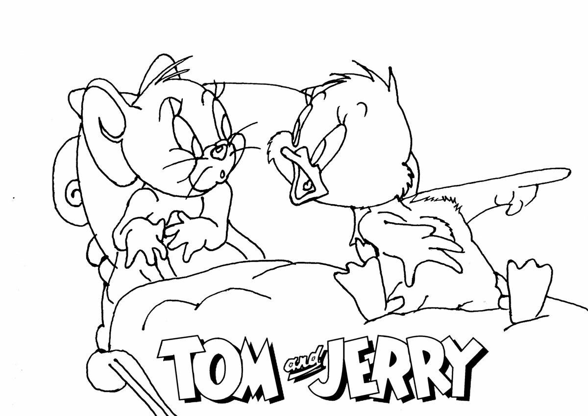 Tom and jerry coloring page-6