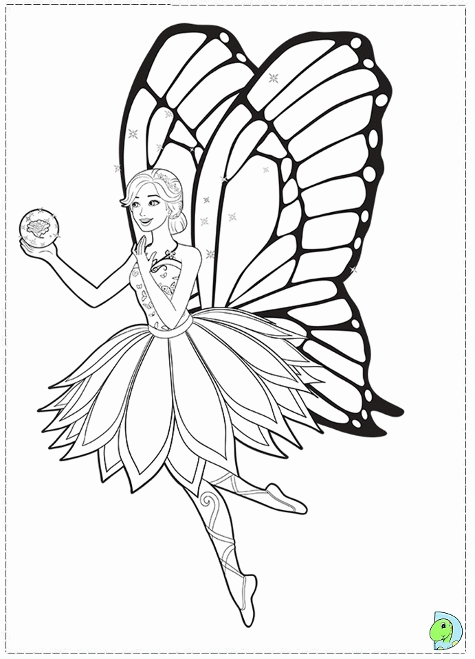 barbie coloring fairy princess mariposa butterfly printable fairies mermaid fairytopia colouring dinokids getcolorings popular head getdrawings outline close coloringhome