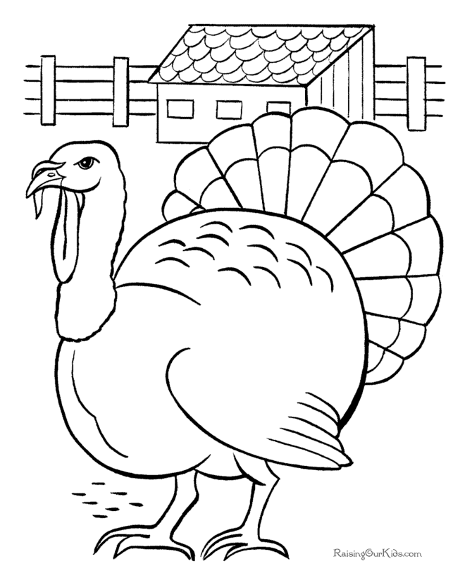 turkey coloring - playen3 - Bloguez.com