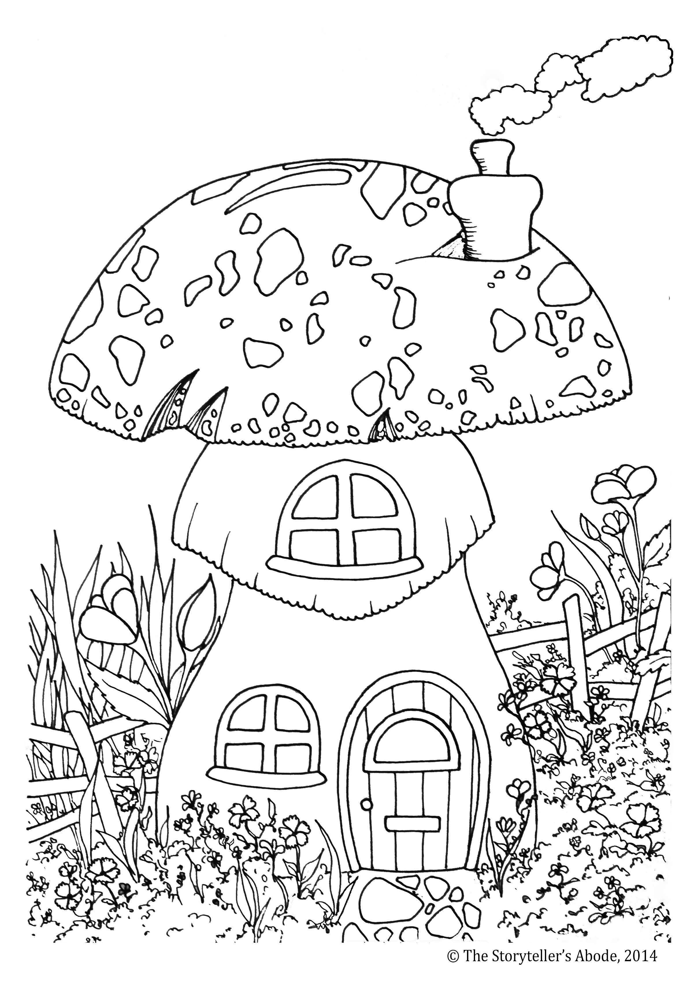 Forest Coloring Page For Children - Coloring Home