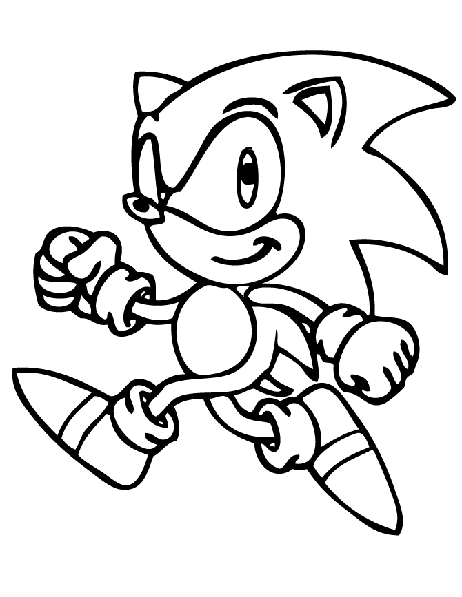 Classic Sonic Coloring Pages Coloring Home Sonic The Hedgehog