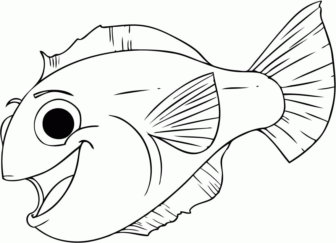 Rainbow Fish Printable Coloring Page - Coloring Home