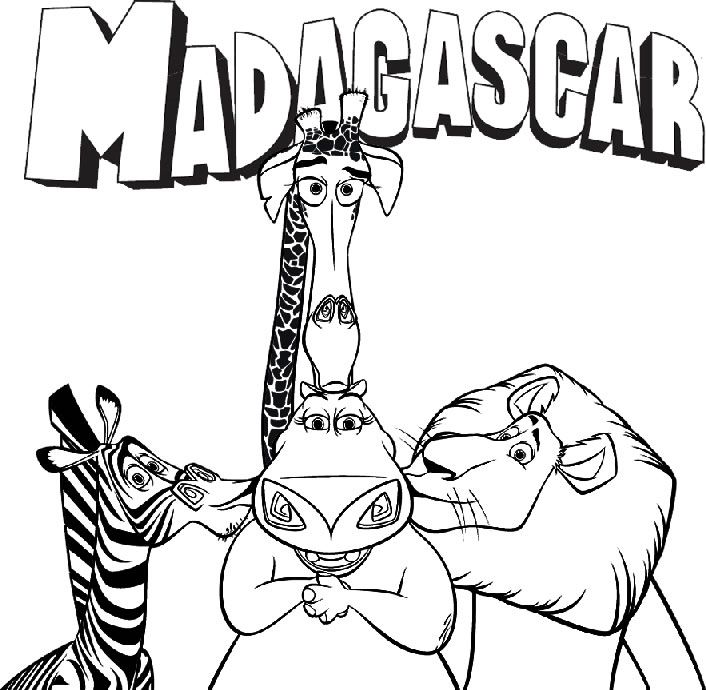 Madagascar Coloring Pages Printable