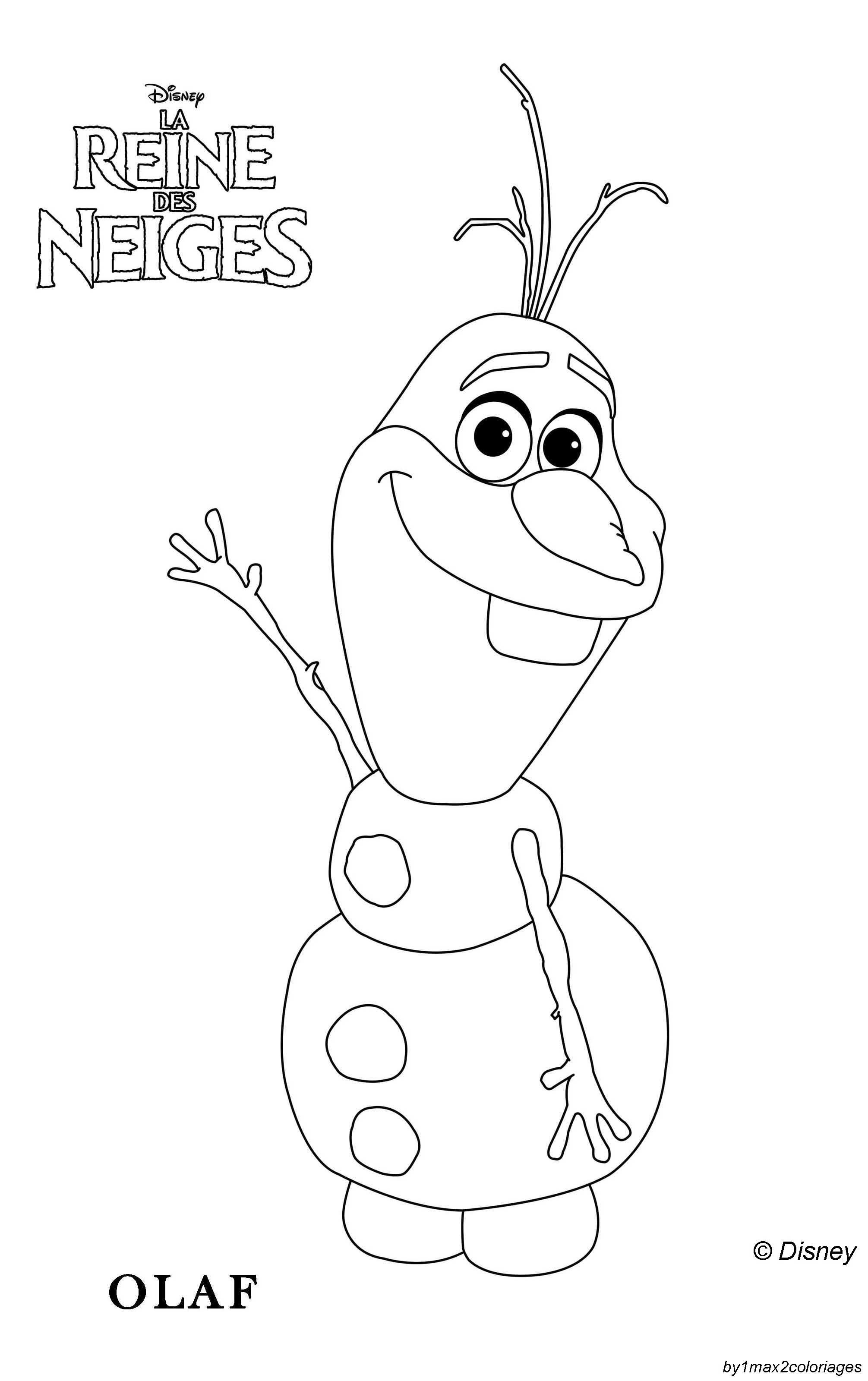 547 Simple Free Printable Olaf Coloring Pages for Adult