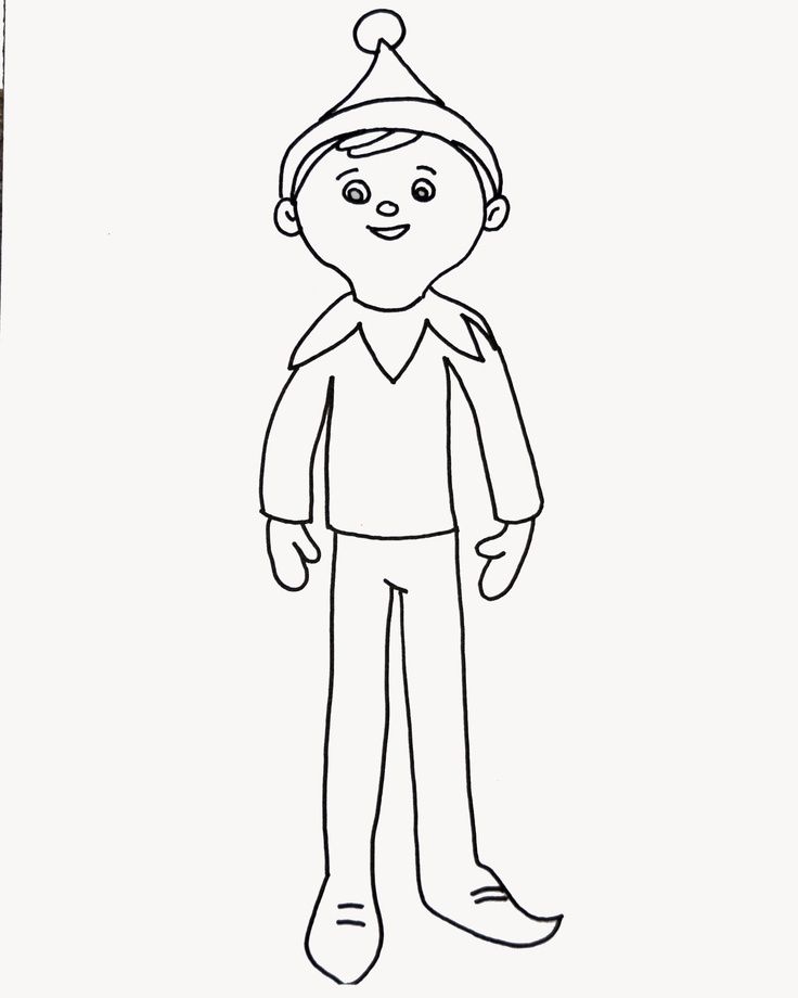 Collect Free Coloring Pages Of Elf On A Shelf, Prowess Elf On The ...
